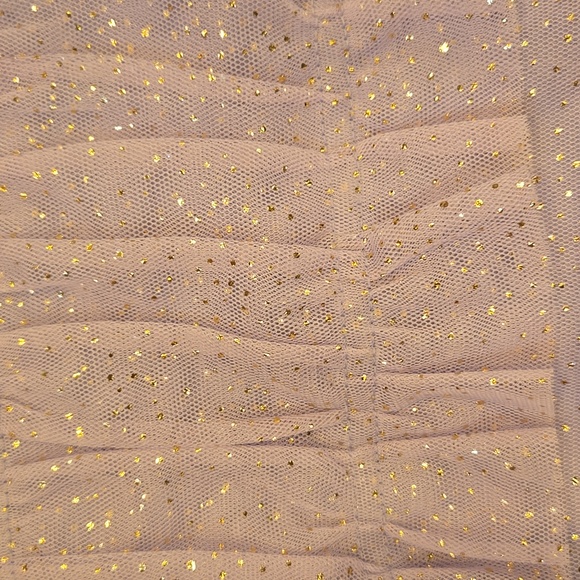 New Anthropologie Maeve Lavender Tulle Ruffle Short Sleeve Sweatshirt - Picture 4 of 11